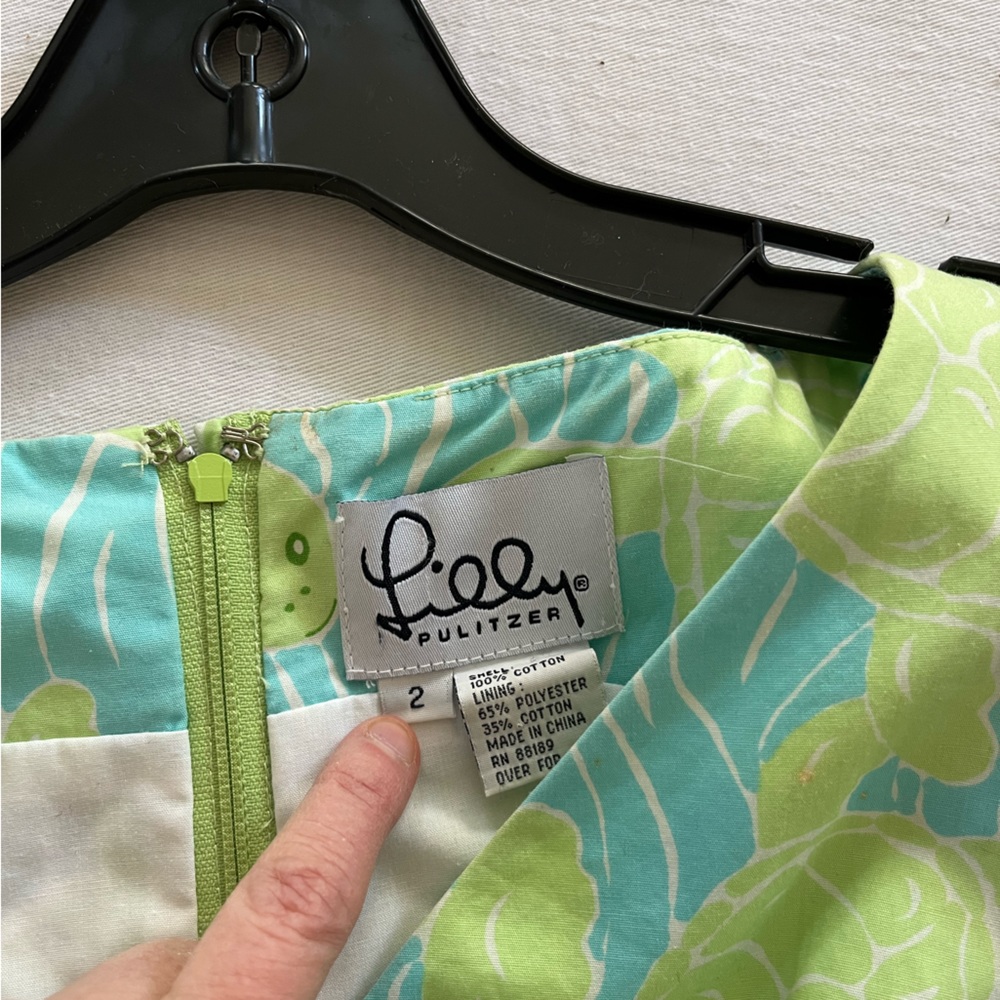 Lily Pulitzer, size 2 sun dress with turtles